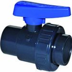 Válvula esfera PVC roscada (2 piezas) con safe block