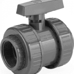 Válvula esfera PVC Hembra-Hembra roscada (negra)