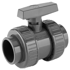 Válvula esfera PVC Hembra-Hembra encolar (negra)
