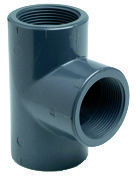 Te de 90º rosca de PVC