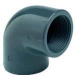 Codo 90º rosca de PVC
