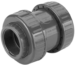 Válvula de retención PVC roscada